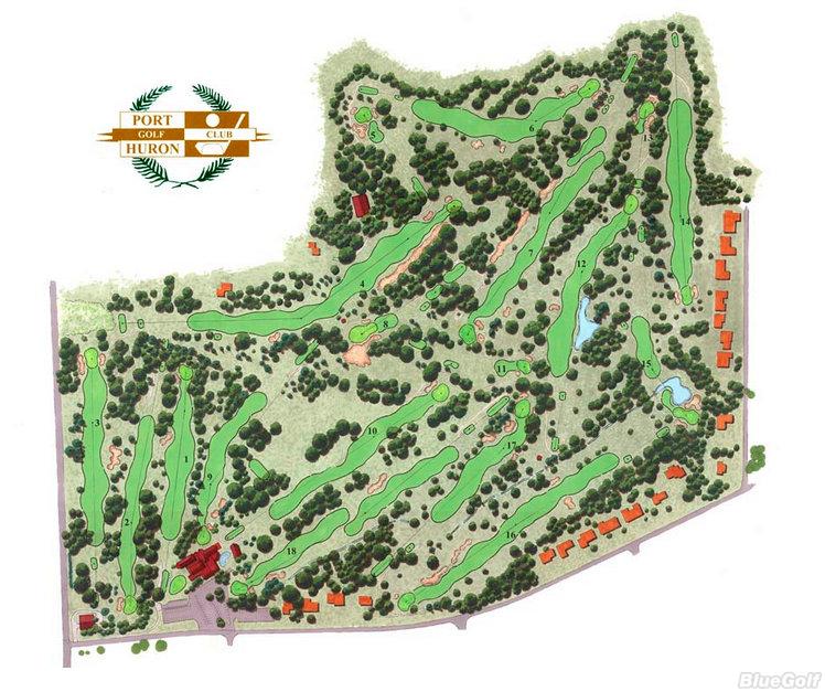 Port Huron Golf Club Layout Map Course Database