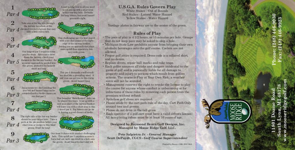 Moose Ridge Course Profile Course Database