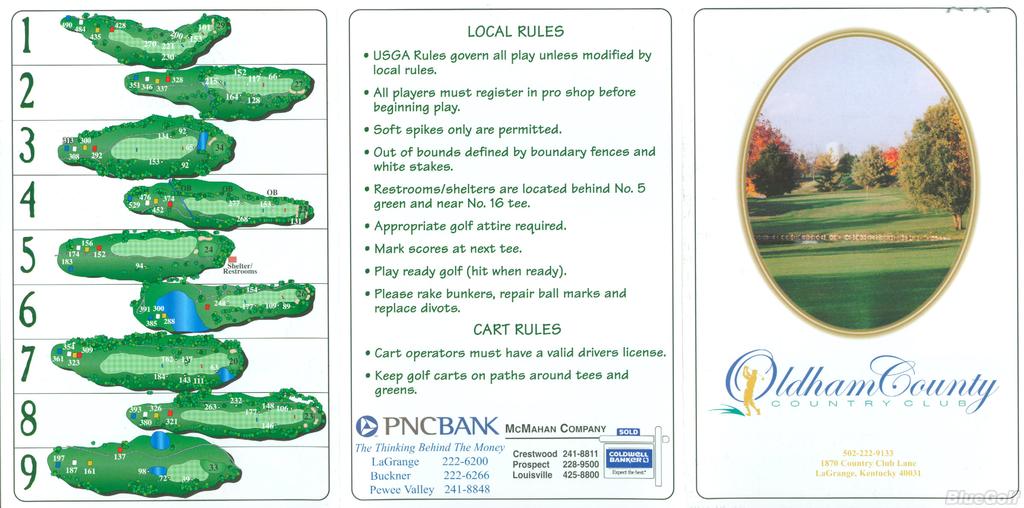 Oldham County Country Club Course Profile Bluegrass Golf Tour