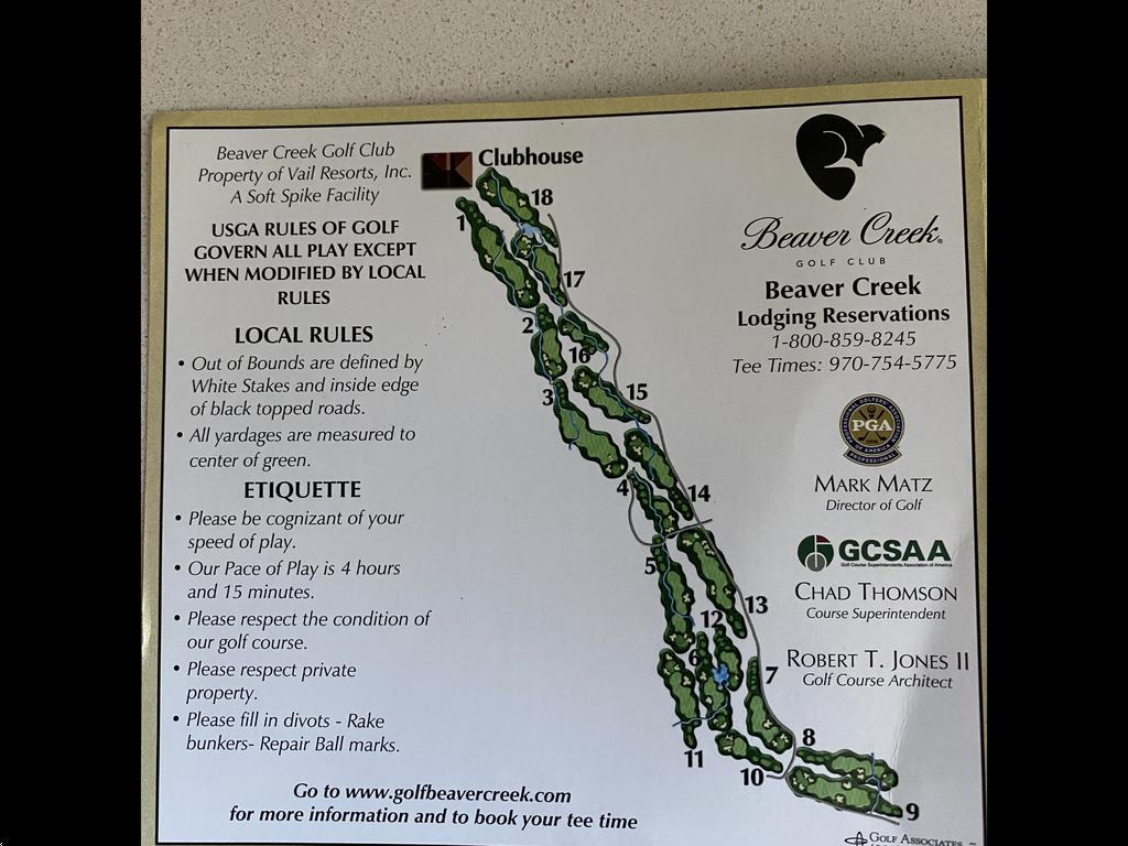 Beaver Creek Golf Club Course Profile Course Database