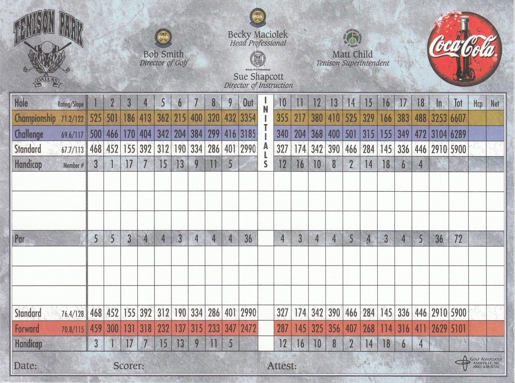 Tenison Park Golf Course Glen Course Profile Course Database