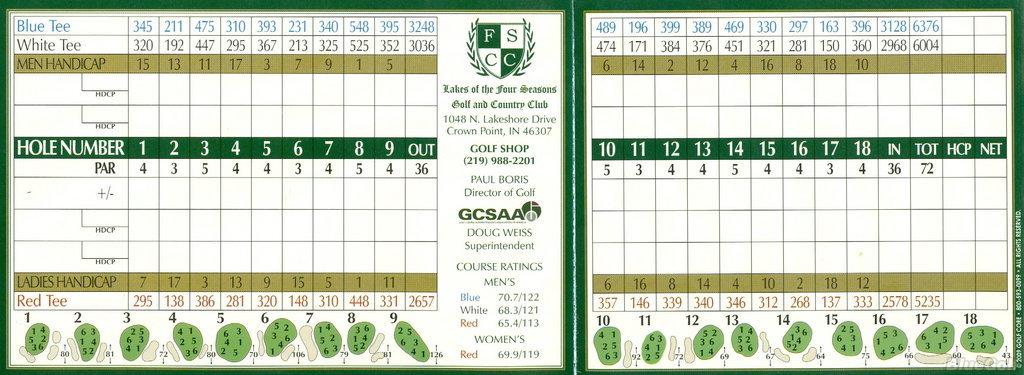 Lakes of the Four Seasons CC - Course Profile | Northwest Indiana Jr