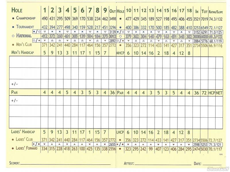 Bonita National Golf & Country Club Course Profile Course Database