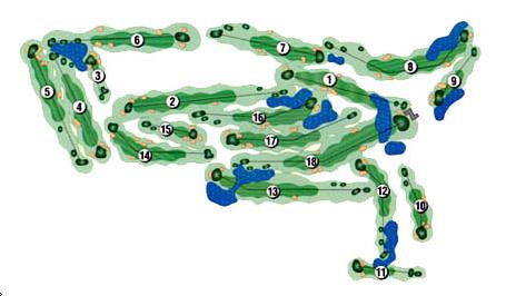 Turtle Creek Golf Course - Layout Map | Course Database