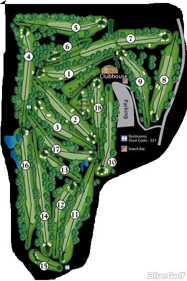 Rainier Golf and Country Club - Layout Map | Course Database