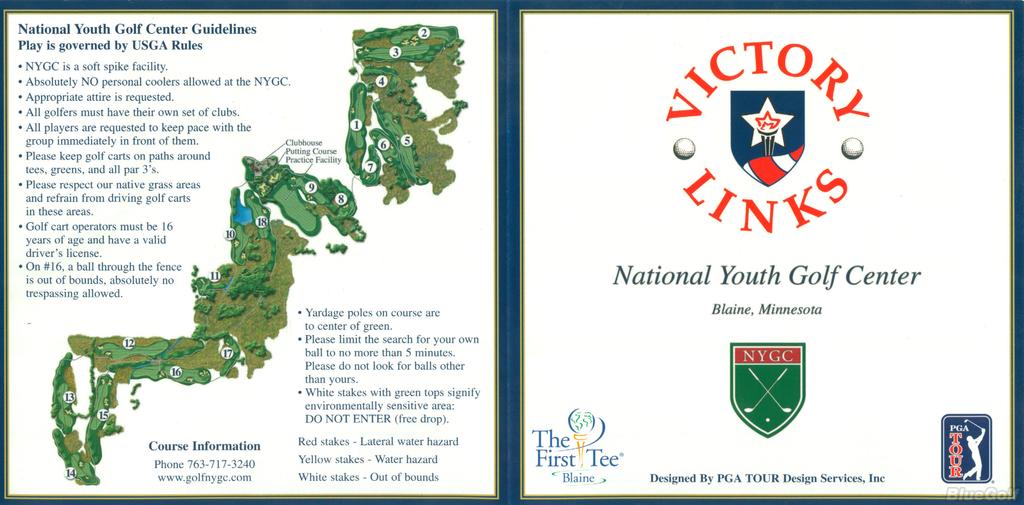 Actual Scorecard for Victory Links at National Youth Golf Center