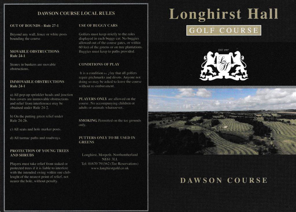 Longhirst Hall Golf Course Dawson Course Profile Course Database