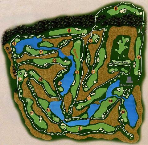 Upland Golf Club - Layout Map | Course Database