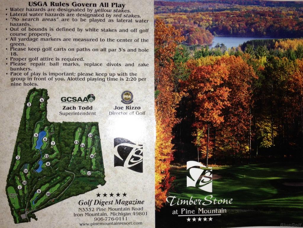 TimberStone Golf Course Course Profile Course Database