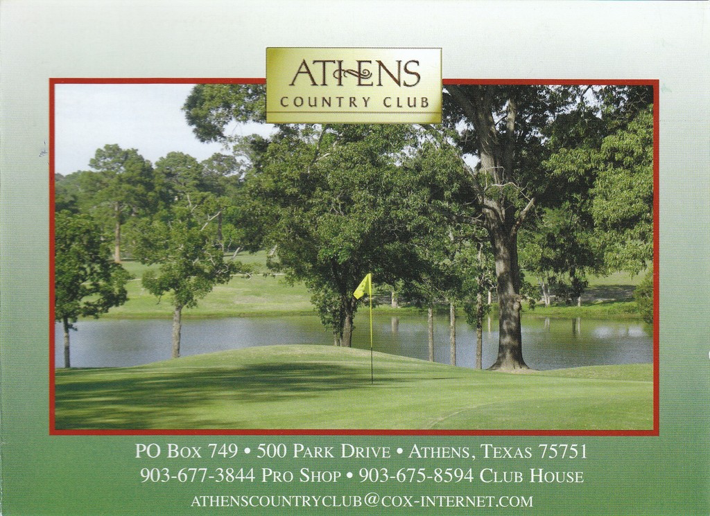 Athens Country Club Course Profile Course Database