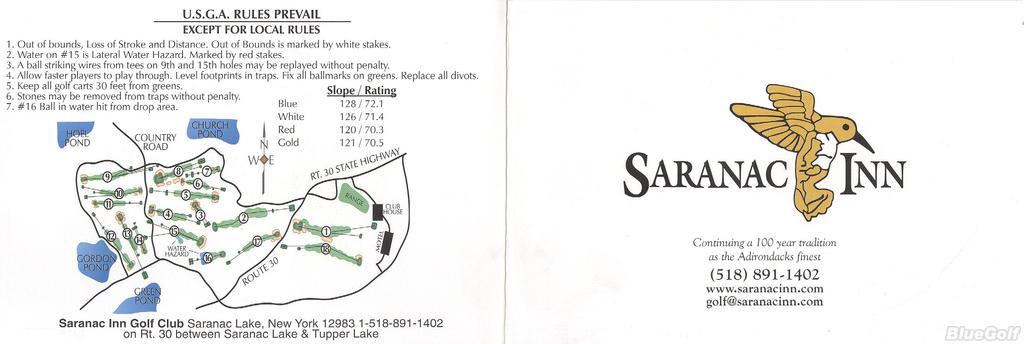 Saranac Inn Golf Country Club Course Profile Course Database Saranac Inn Golf Country Club Course Profile Course Database