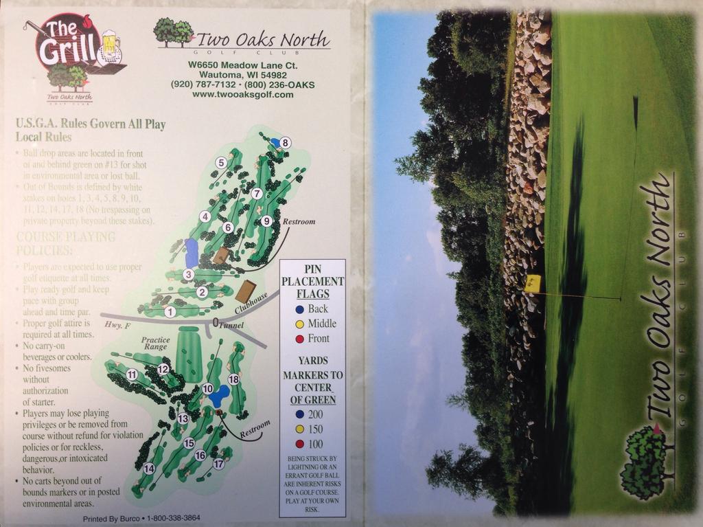 Two Oaks North Golf Club Course Profile Course Database