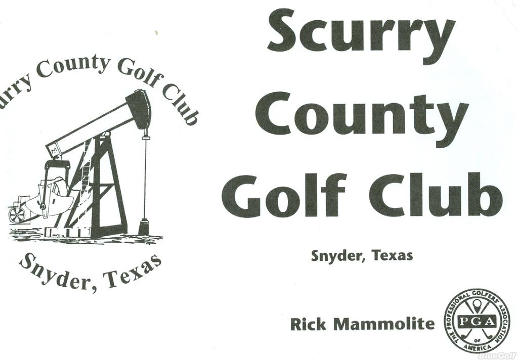 Scurry County Golf Club Course Profile Course Database