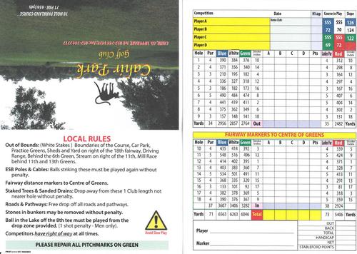 Cahir Park Golf Club Course Profile Course Database