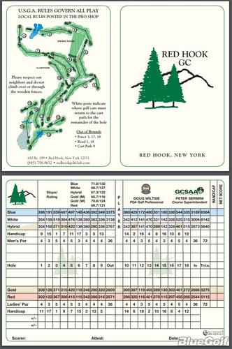 red hook golf club scorecard