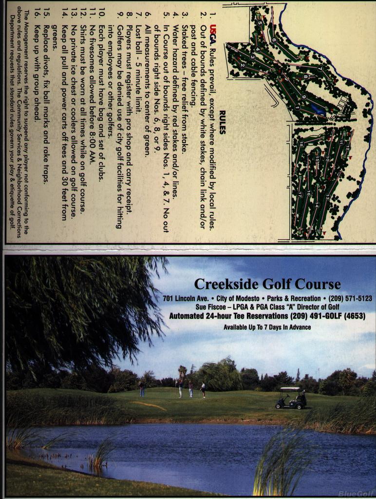 Creekside Golf Club Course Profile Course Database