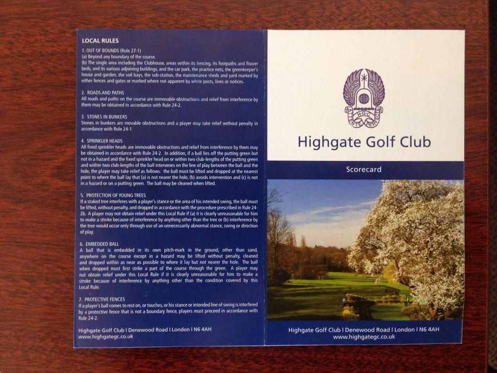 Highgate Golf Club - Course Profile | Course Database