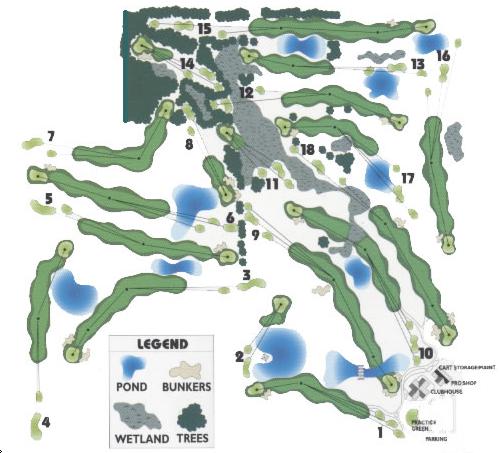 Holly Meadows Golf Course - Layout Map | Course Database