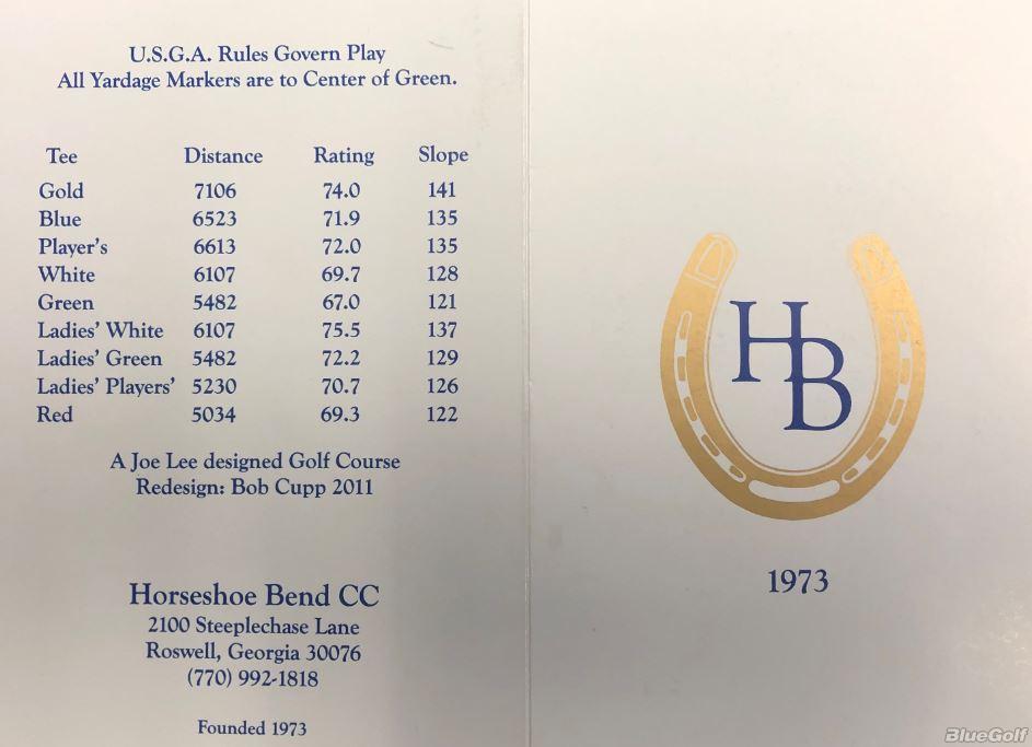 Horseshoe Bend Country Club Course Profile Course Database
