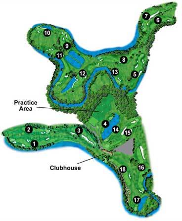 Blackwolf Run - River - Layout Map | Course Database