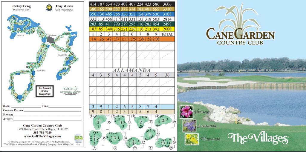 The Villages Cane Garden Allamanda/Hibiscus Course Profile Course The Villages Cane Garden Allamanda/Hibiscus Course Profile Course