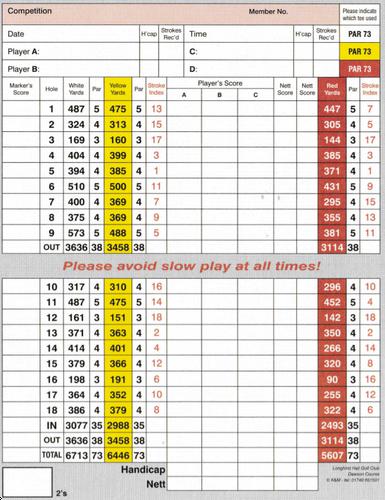 Longhirst Hall Golf Course - Dawson - Course Profile | Course Database