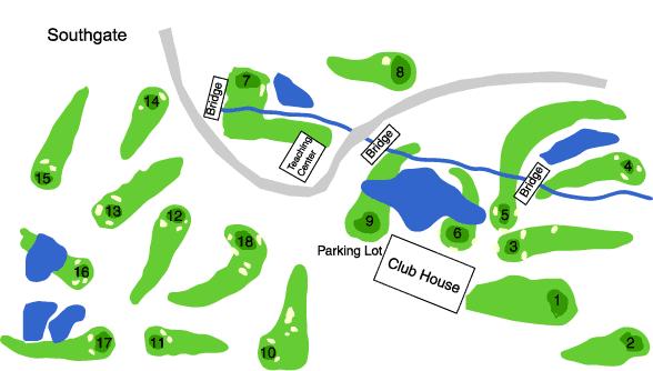 Southgate Golf Club Layout Map Course Database