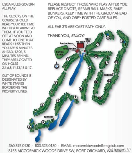 McCormick Woods Golf Club - Layout Map | Course Database