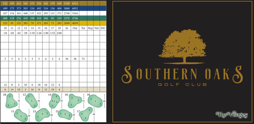 The Villages Southern Oaks Golf Club Course Profile Course Database