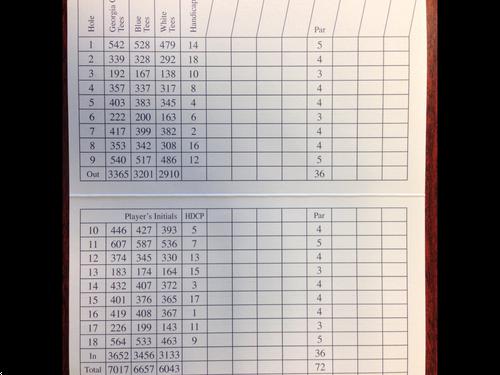 golf club of georgia scorecard
