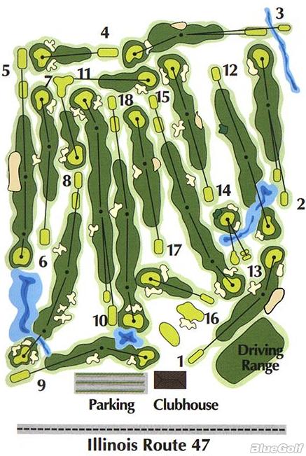 Crystal Woods Golf Club - Layout Map | Course Database