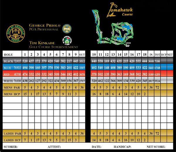 Comanche Trail Golf Course Tomahawk Course Profile Course Database