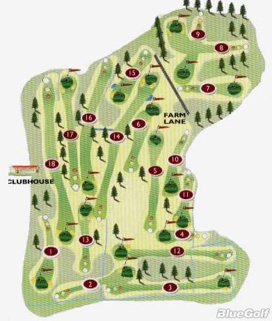 Moate Golf Club - Layout Map | Course Database