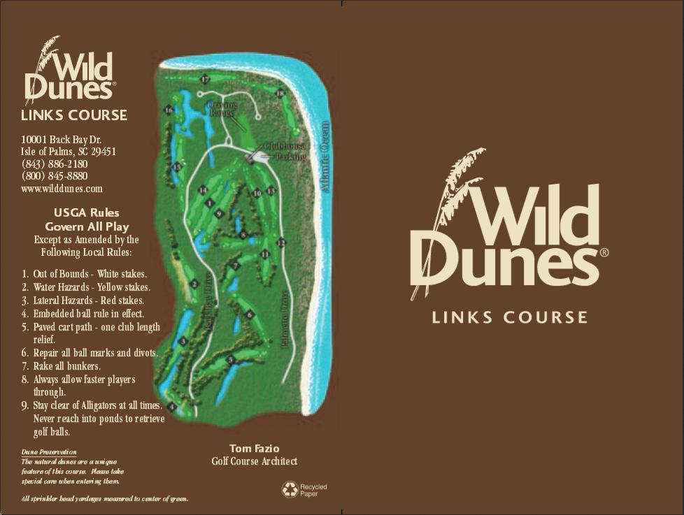 Wild Dunes Golf Club Links Course Course Profile Course Database