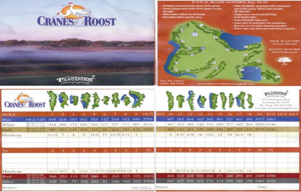 The Plantation Golf Club - Cranes Roost - Course Profile | Course Database