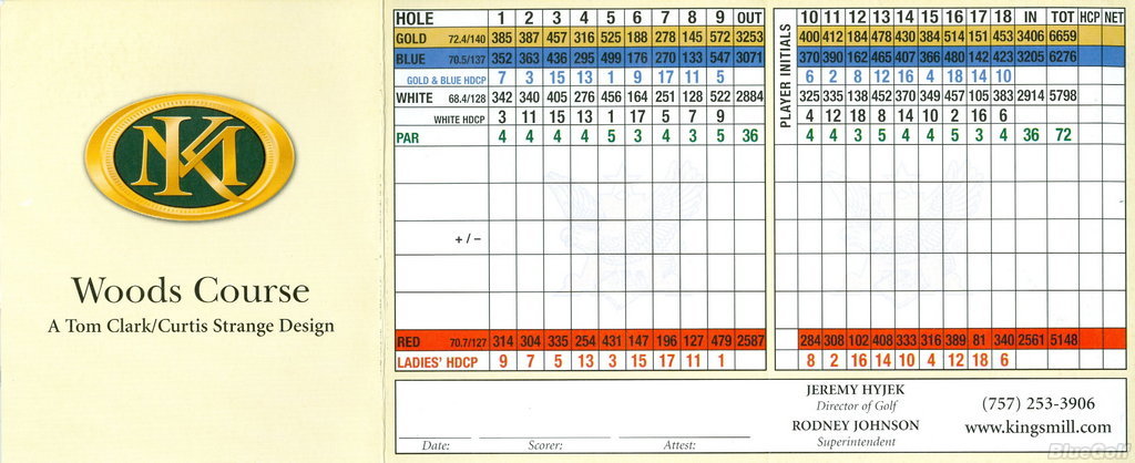 Kingsmill Resort Woods Course Course Profile Course Database Kingsmill Resort Woods Course Course Profile Course Database