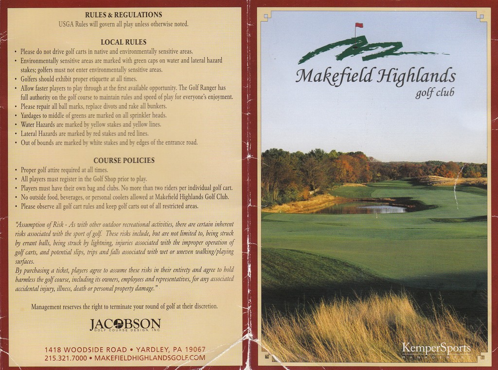 Gift Cards - Makefield Highlands Golf Course