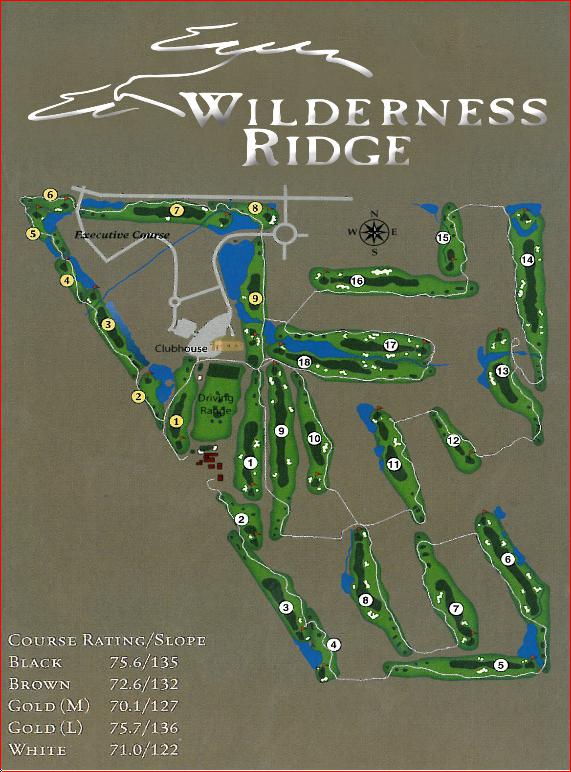 Wilderness Ridge Country Club Layout Map Nebraska PGA