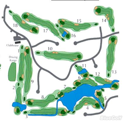 Greenbrier Golf & Country Club - Layout Map | Course Database